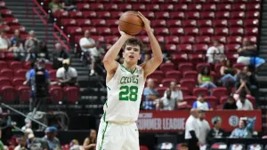 Boston Celtics rookie forward Hugo Gonzalez